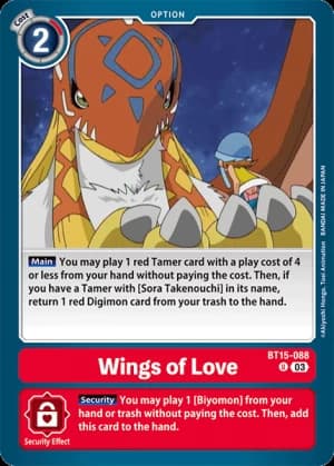 Wings of love — Exceed Apocalypse Pre-Release Cards