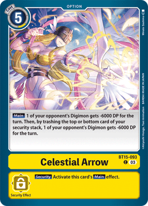 Celestial Arrow — Exceed Apocalypse Digimon Card Game card by Minato Sashima