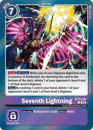 Seventh Lightning — Exceed Apocalypse Pre-Release Cards