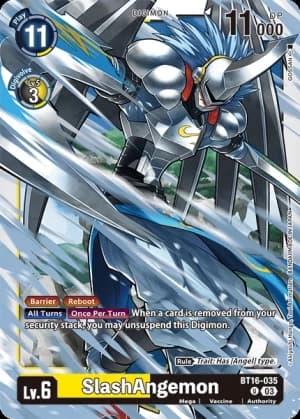 SlashAngemon — Beginning Observer Pre-Release Cards Digimon Card Game card by GOSEN