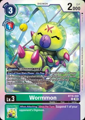Wormmon — Across Time Pre-Release Cards