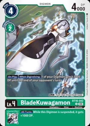 BladeKuwagamon — Beginning Observer Digimon Card Game card by Ishibashi Yosuke