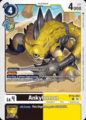 Ankylomon — Beginning Observer Digimon Card Game card by Ishibashi Yosuke
