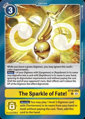 The Sparkle of Fate! — Beginning Observer Pre-Release Cards Digimon Card Game card by Nakano Hatsu