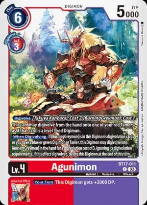 Agunimon — Across Time Digimon Card Game card by Nakano Haito