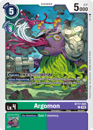 Argomon — Battle of Omni Digimon Card Game card by shosuke