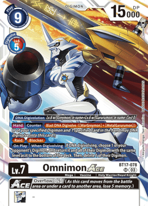 Omnimon ACE (Textured) — Digimon Card Game card