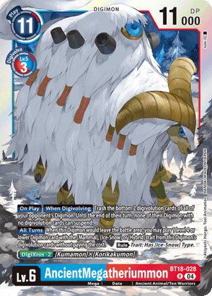 AncientMegatheriummon — Next Adventure Digimon Card Game card by TANAMESO