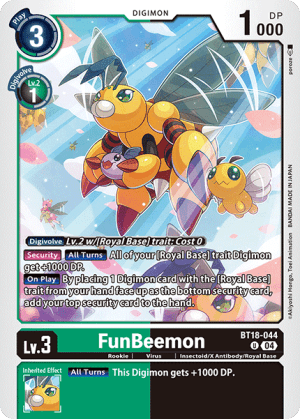 FunBeemon — Dawn of Liberator Digimon Card Game card by GOSSAN
