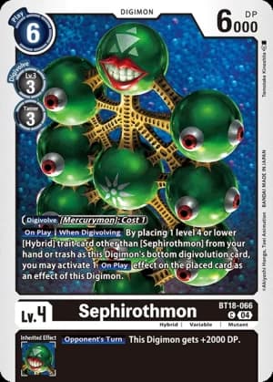 Sephirothmon — Across Time Pre-Release Cards