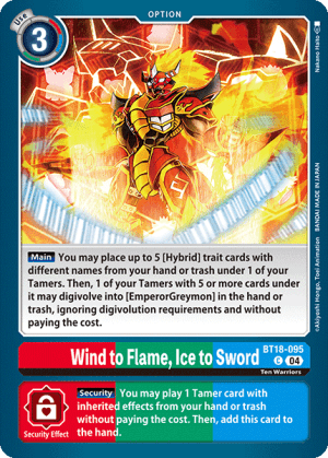 Wind to Flame, Ice to Sword — Release Special Booster 2.0