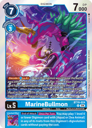 MarineBullmon — Cyber Eden Digimon Card Game card by Akiyoshi Hongo, Toei Animation
