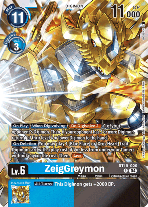 ZeigGreymon — Advanced Booster Digimon Generation