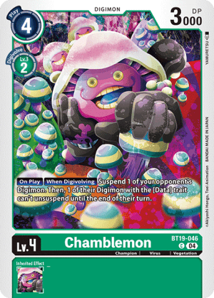 Chamblemon — Release Special Booster 2.0 Digimon Card Game card by Akiyoshi Hongo, Toei Animation
