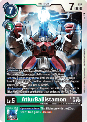 AtlurBallistamon — Release Special Booster 2.5 Digimon Card Game card by Akiyoshi Hongo, Toei Animation