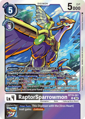 RaptorSparrowmon — Release Special Booster 2.5 Celebration Event Cards