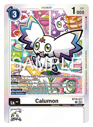 Calumon — Digital Hazard Digimon Card Game card by Kenji Watanabe