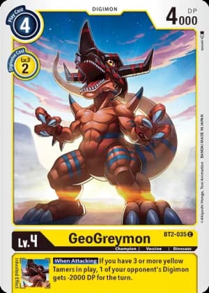 GeoGreymon — Across Time Digimon Card Game card by Takase
