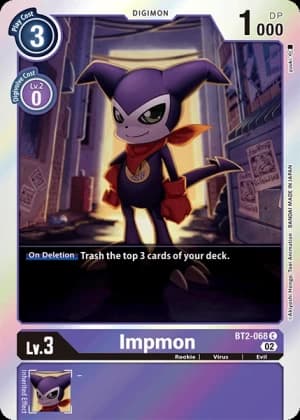 Impmon - BT2-068 (Alternate Art) — Starter Deck 14: Beelzemon Advanced Deck Set Pre-Release Cards
