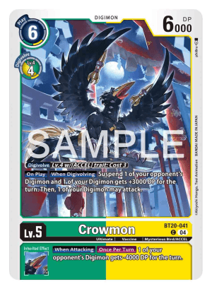 Crowmon — Alternative Being Booster Digimon Card Game card by Spareribs