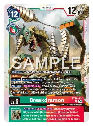 Breakdramon — Draconic Roar Digimon Card Game card by Akiyoshi Hongo, Toei Animation