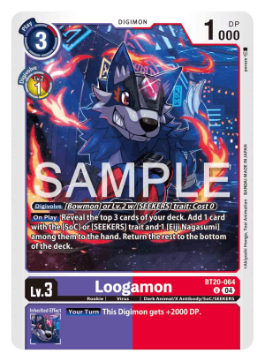 Loogamon — Blast Ace Digimon Card Game card by Akiyoshi Hongo, Toei Animation