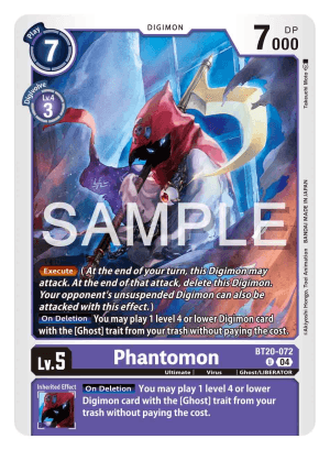 Phantomon — Great Legend Digimon Card Game card by shouyusuke