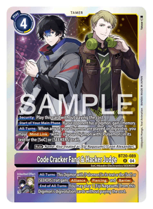 Code Cracker Fang & Hacker Judge — Release Special Booster 2.5 Celebration Event Cards