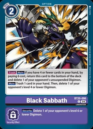 Black Sabbath — Release Special Booster 2.5 Digimon Card Game card by Itohio