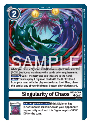 Singularity of Chaos — Release Special Booster 2.5
