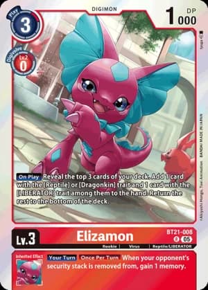 Elizamon — Dawn of Liberator Digimon Card Game card by Tetsuya