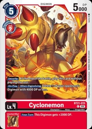 Cyclonemon — New Awakening Digimon Card Game card by Hisashi Fujiwara