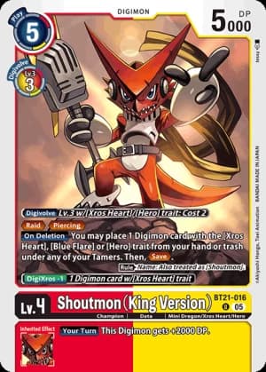 Shoutmon (King Version) — Across Time Pre-Release Cards