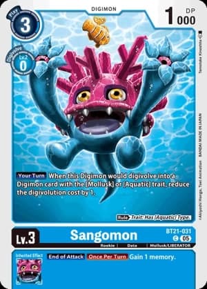 Sangomon — Cyber Eden Digimon Card Game card by Akiyoshi Honga, Toei Animation