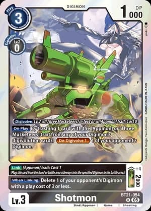 Shotmon — World Convergence Release Event Cards Digimon Card Game card by Akiyoshi Honga, Toei Animation