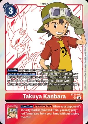Takuya Kanbara — Across Time Pre-Release Cards