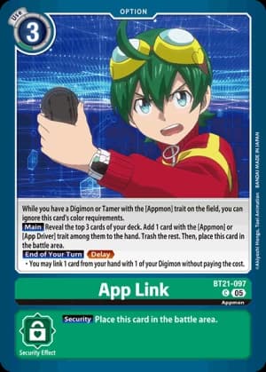 App Link — Digimon Card Game card