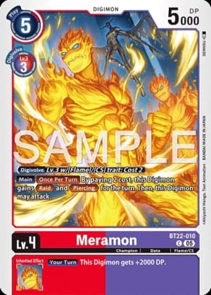 Meramon — Battle of Omni Digimon Card Game card by koki