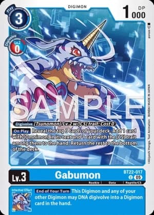 Gabumon — Alternative Being Booster Digimon Card Game card by Kenji Watanabe