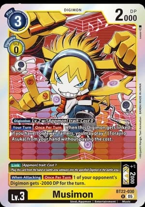 Musimon — Cyber Eden Digimon Card Game card by Akiyoshi Honga, Toei Animation