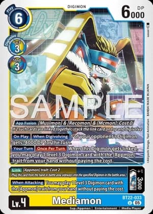 Mediamon — Cyber Eden Digimon Card Game card by sasasi