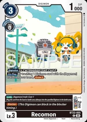 Recomon — Cyber Eden Digimon Card Game card by Iori Sunakura