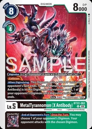 MetalTyrannomon (X Antibody) — Cyber Eden