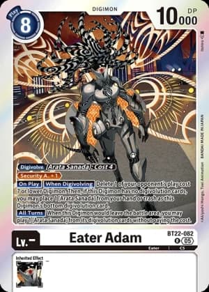 Eater Adam — Cyber Eden Digimon Card Game card by Akiyoshi Hongo, Toei Animation