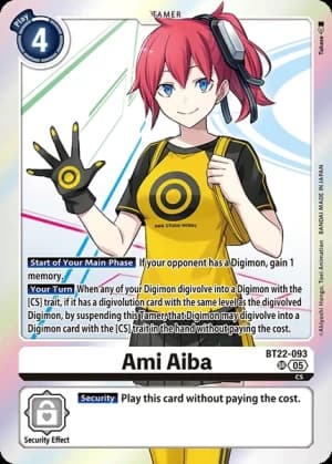 Ami Aiba — Cyber Eden Digimon Card Game card by Takase