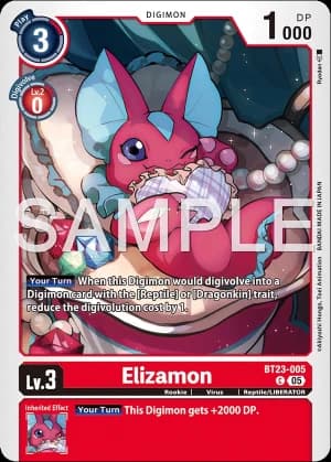 Elizamon — Dawn of Liberator Digimon Card Game card by Tetsuya