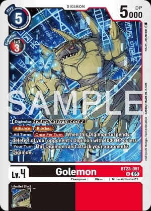 Golemon — Chain of Liberation Digimon Card Game card by SENNSU