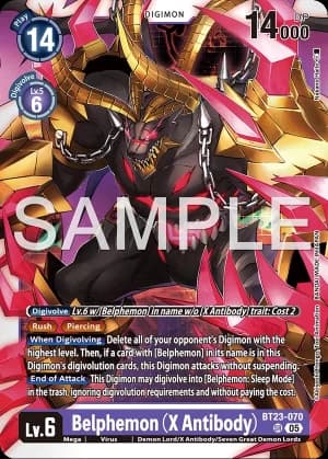 Belphemon (X Antibody) — Hackers' Slumber Digimon Card Game card by Akiyoshi Honga, Toei Animation