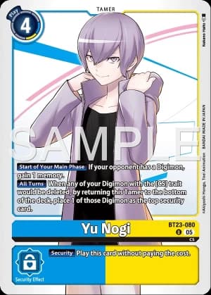 Yu Nogi — Hackers' Slumber Release Event Cards