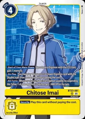 Chitose Imai — Hackers' Slumber Digimon Card Game card by Akiyoshi Honga, Toei Animation